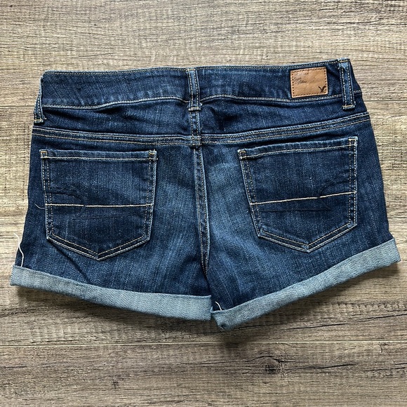 American Eagle Cuffed Stretch Denim Shorts - Picture 2 of 2